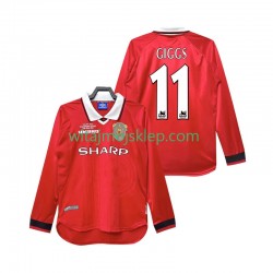 Koszulka Manchester United Giggs 11 2000 Retro Męska Stroje Domowe 1999 Długie Rękawy