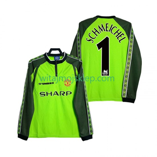 Koszulka Manchester United SCHMEICHEL 1 2000 Bramkarskie Retro Męska Stroje Domowe 1998 Długie Rękawy
