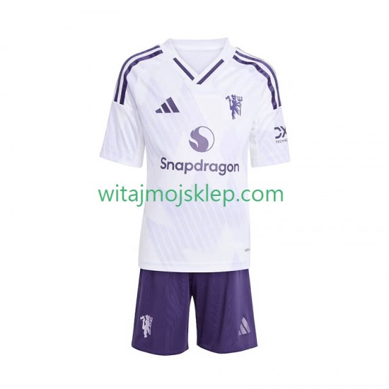 Koszulka Manchester United Dziecięca Stroje Wyjazdowe 2025-2026 Krótkie Rękawy