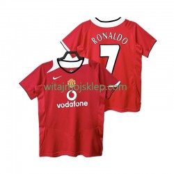 Koszulka Manchester United RONALDO 7 2005 Retro Męska Stroje Domowe 2006 Krótkie Rękawy