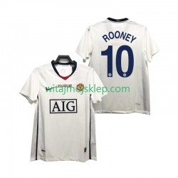 Koszulka Manchester United ROONEY 10 Champions League 2009 Retro Męska Stroje Wyjazdowe 2008 Krótkie Rękawy