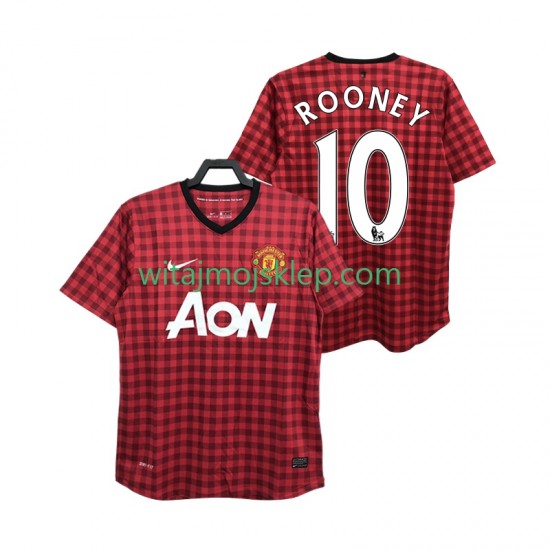 Koszulka Manchester United ROONEY 10 2012 2013 Retro Męska Stroje Domowe Krótkie Rękawy