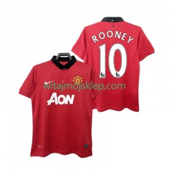 Koszulka Manchester United ROONEY 10 2013 2014 Retro Męska Stroje Domowe Krótkie Rękawy