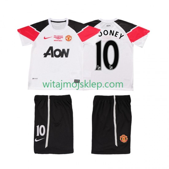 Koszulka Manchester United ROONEY 10 Champions League 2012 Retro Dziecięca Trzeci Strój 2011 Krótkie Rękawy