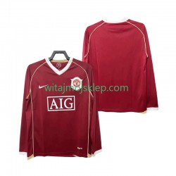 Koszulka Manchester United 2007 Retro Męska Stroje Domowe 2006 Długie Rękawy