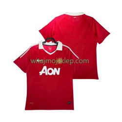 Koszulka Manchester United Retro Męska Stroje Domowe 2011 2010 Krótkie Rękawy