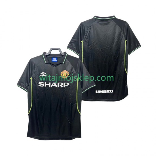 Koszulka Manchester United Retro Męska Trzeci Strój 1998 1999 Krótkie Rękawy