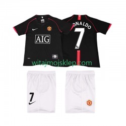 Koszulka Manchester United Ronaldo 7 2007 Retro Dziecięca Stroje Wyjazdowe 2008 Krótkie Rękawy