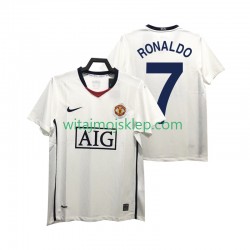 Koszulka Manchester United Ronaldo 7 Premier League 2009 Retro Męska Stroje Wyjazdowe 2008 Krótkie Rękawy