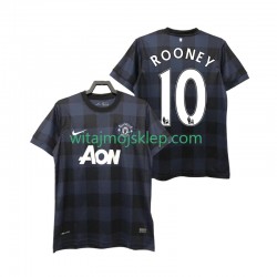 Koszulka Manchester United Rooney 10 2013 2014 Retro Męska Stroje Wyjazdowe Krótkie Rękawy