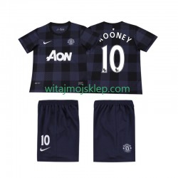Koszulka Manchester United Rooney 10 2013 2014 Retro Dziecięca Stroje Wyjazdowe Krótkie Rękawy