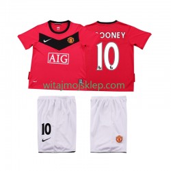 Koszulka Manchester United Rooney 10 2009 Retro Dziecięca Stroje Domowe 2010 Krótkie Rękawy