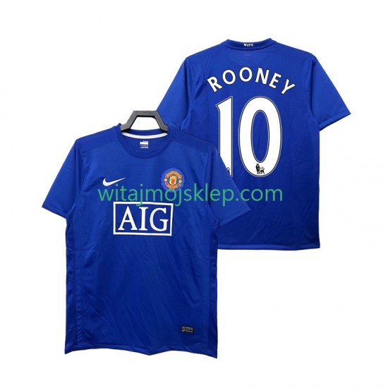 Koszulka Manchester United Rooney 10 2009 Retro Męska Trzeci Strój 2008 Krótkie Rękawy