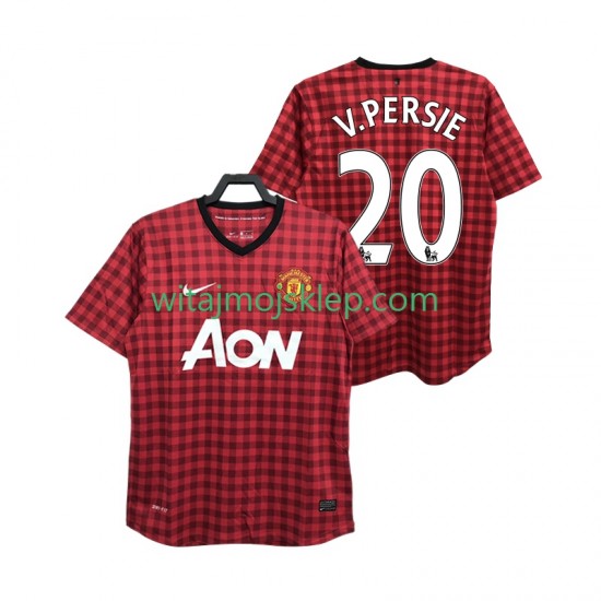 Koszulka Manchester United V PERSIE 20 2012 2013 Retro Męska Stroje Domowe Krótkie Rękawy