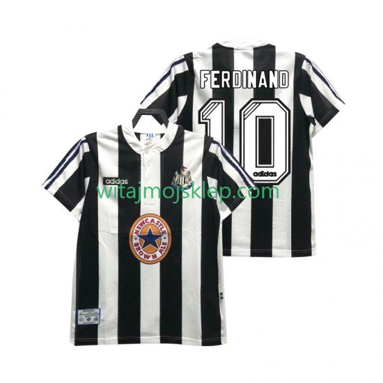 Koszulka Newcastle United FERDINANE 10 1995 1997 Retro Męska Stroje Domowe Krótkie Rękawy