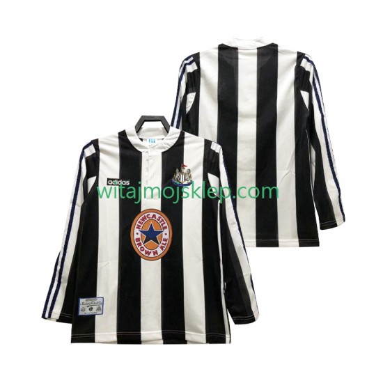 Koszulka Newcastle United 1995 1997 Retro Męska Stroje Domowe Długie Rękawy