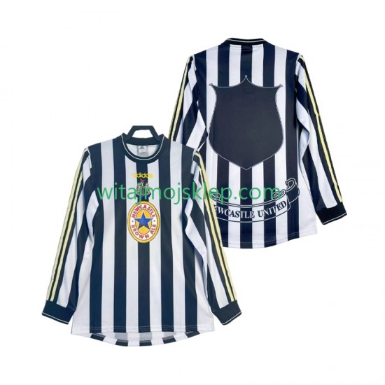 Koszulka Newcastle United 1997 Retro Męska Stroje Domowe 1999 Długie Rękawy