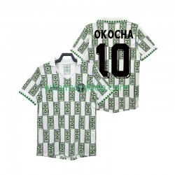 Koszulka Reprezentacja Nigerii OKOCHA 10 Retro Męska Stroje Wyjazdowe 1994 Krótkie Rękawy