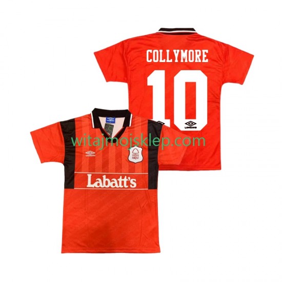 Koszulka Nottingham Forest COLLYMORE 10 1995 Retro Męska Stroje Domowe 1994 Krótkie Rękawy