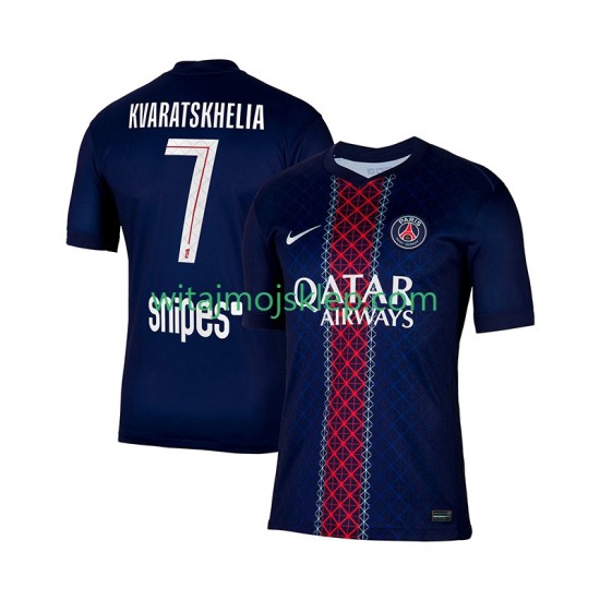 Koszulka Paris Saint-Germain Khvicha Kvaratskhelia 7 Męska Stroje Domowe 2025-2026 Krótkie Rękawy