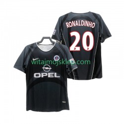 Koszulka Paris Saint-Germain RONALDINHO 20 2001 Retro Męska Trzeci Strój 2002 Krótkie Rękawy