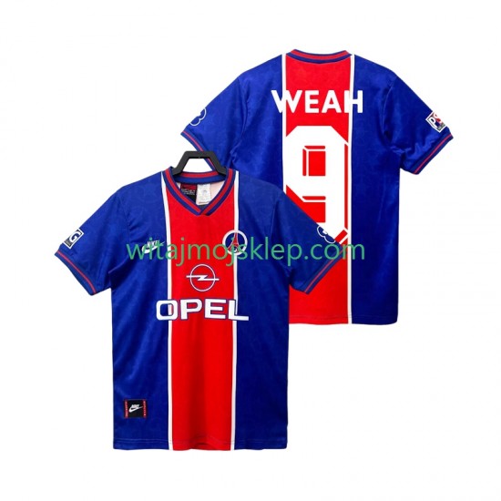 Koszulka Paris Saint-Germain WEAH 9 1995 1996 Retro Męska Stroje Domowe Krótkie Rękawy