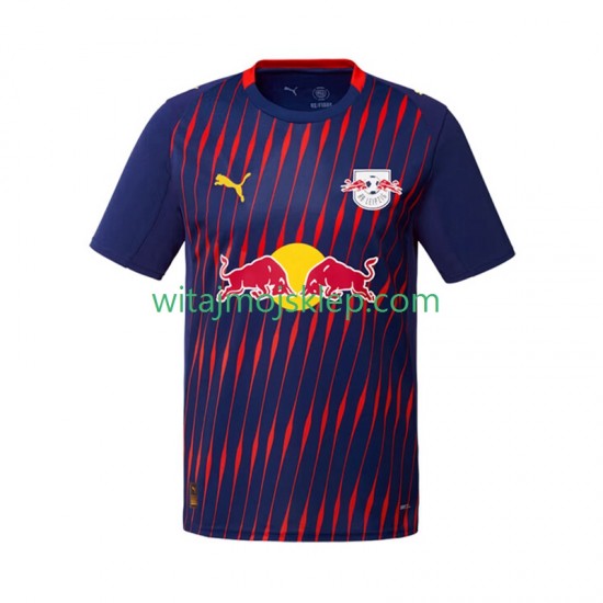 Koszulka RB Leipzig Męska Stroje Wyjazdowe 2025-2026 Krótkie Rękawy