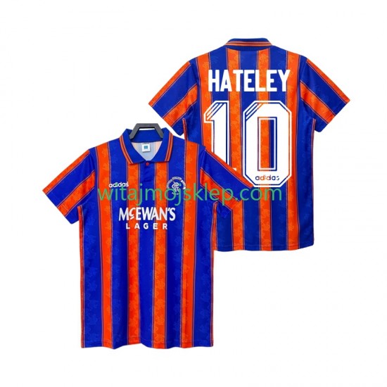 Koszulka Rangers HATELEY 10 1993 Retro Męska Stroje Wyjazdowe 1994 Krótkie Rękawy