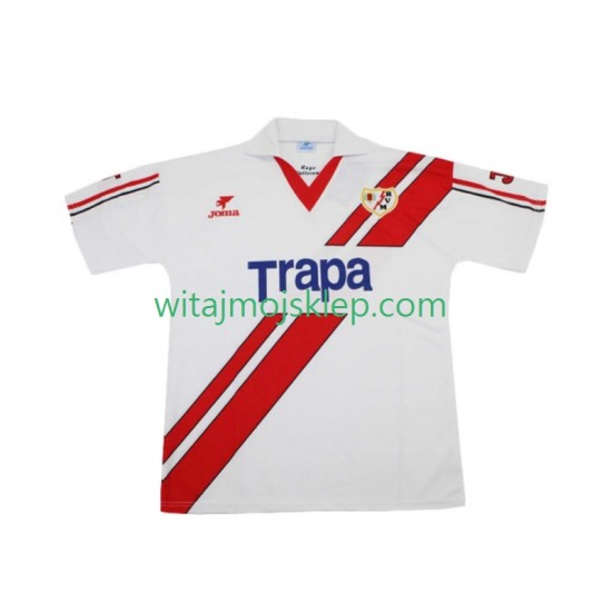 Koszulka Rayo Vallecano 1997 Retro Męska Stroje Domowe 1998 Krótkie Rękawy