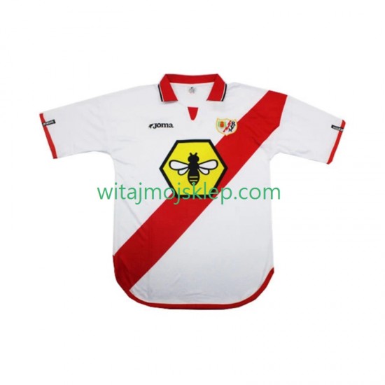 Koszulka Rayo Vallecano 2000 2001 Retro Męska Stroje Domowe Krótkie Rękawy