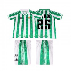 Koszulka Real Betis FINIDI 25 1996 1997 Retro Dziecięca Stroje Domowe Krótkie Rękawy