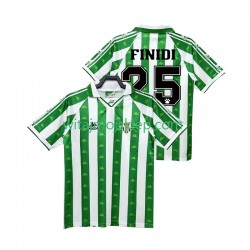 Koszulka Real Betis FINIDI 25 1996 1997 Retro Męska Stroje Domowe Krótkie Rękawy
