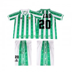 Koszulka Real Betis Tomas Olias 20 1996 1997 Retro Dziecięca Stroje Domowe Krótkie Rękawy