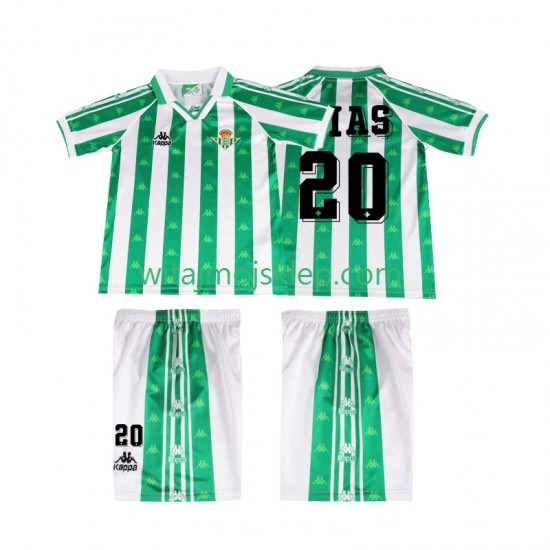 Koszulka Real Betis Tomas Olias 20 1996 1997 Retro Dziecięca Stroje Domowe Krótkie Rękawy