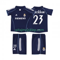 Koszulka Real Madryt BECKHAM 23 2005 Retro Dziecięca Stroje Wyjazdowe 2006 Krótkie Rękawy