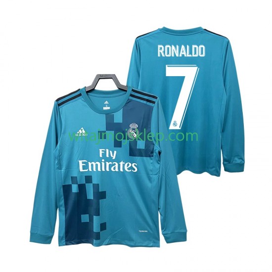 Koszulka Real Madryt CRISTIANO RONALDO 7 2017 2018 Retro Męska Trzeci Strój Długie Rękawy