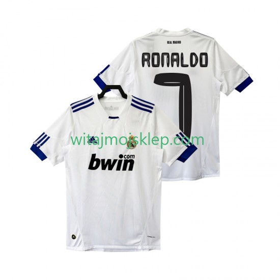 Koszulka Real Madryt Cristiano Ronaldo 7 Retro Męska Stroje Domowe 2011 2010 Krótkie Rękawy