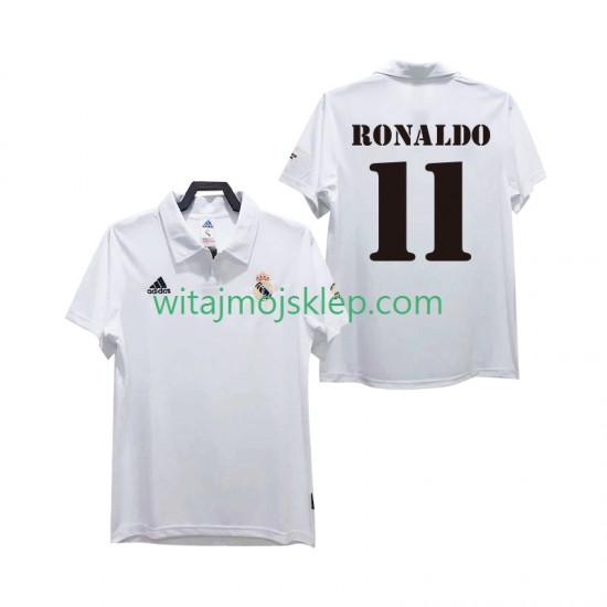 Koszulka Real Madryt RONALDO 11 2003 Retro Męska Stroje Domowe 2002 Krótkie Rękawy