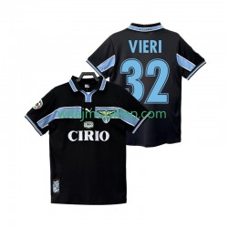 Koszulka SS Lazio VIERI 32 Retro Męska Stroje Wyjazdowe 1998 1999 Krótkie Rękawy