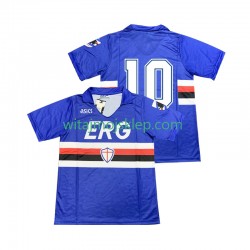 Koszulka Sampdoria 10 1990 1991 Retro Męska Stroje Domowe Krótkie Rękawy