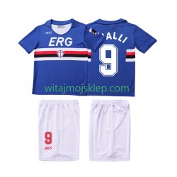 Koszulka Sampdoria VIALLI 9 1990 1991 Retro Dziecięca Stroje Domowe Krótkie Rękawy