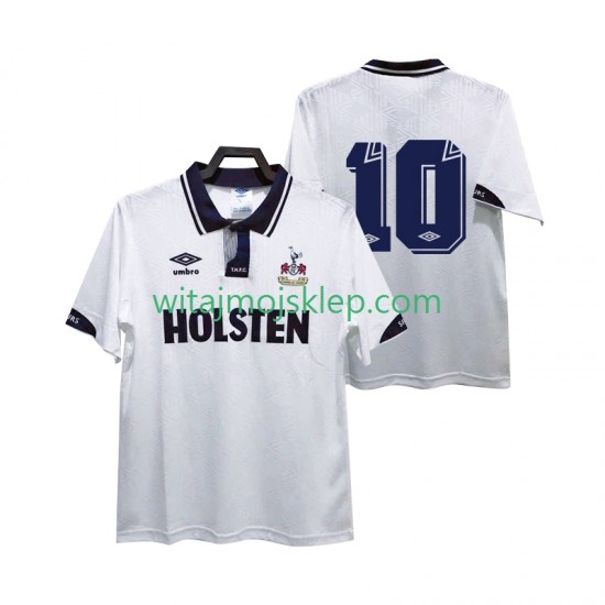 Koszulka Tottenham Hotspur 10 1991 1993 Retro Męska Stroje Domowe Krótkie Rękawy