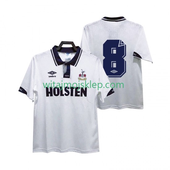 Koszulka Tottenham Hotspur 8 1991 1993 Retro Męska Stroje Domowe Krótkie Rękawy
