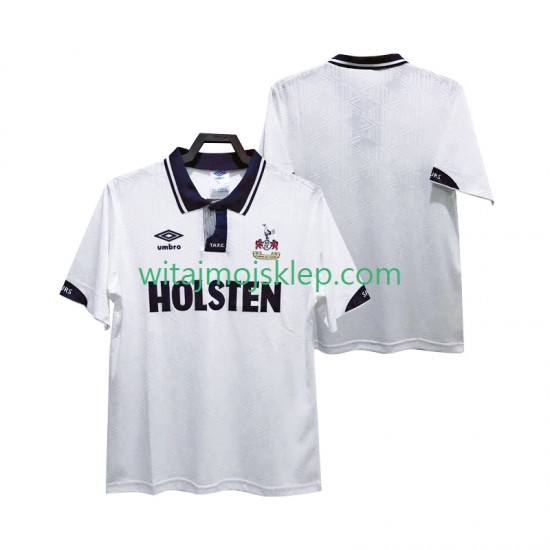 Koszulka Tottenham Hotspur 1991 1993 Retro Męska Stroje Domowe Krótkie Rękawy