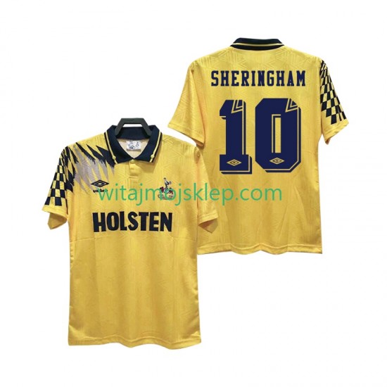 Koszulka Tottenham Hotspur SHERINGHAM 10 1992 Retro Męska Stroje Wyjazdowe 1994 Krótkie Rękawy