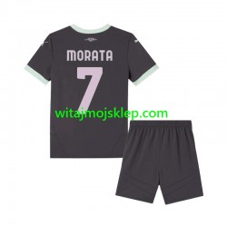 Koszulka AC Milan Morata 7 Dziecięca Trzeci Strój 2024-2025 Krótkie Rękawy
