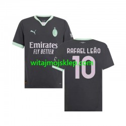 Koszulka AC Milan Rafael Leao 10 Męska Trzeci Strój 2024-2025 Krótkie Rękawy