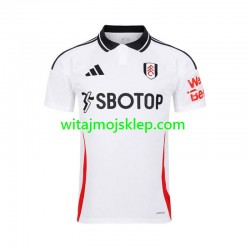 Koszulka Fulham Męska Stroje Domowe 2024-2025 Krótkie Rękawy Koszulka Fulham Męska Stroje Domowe 2024-2025 Krótkie Rękawy