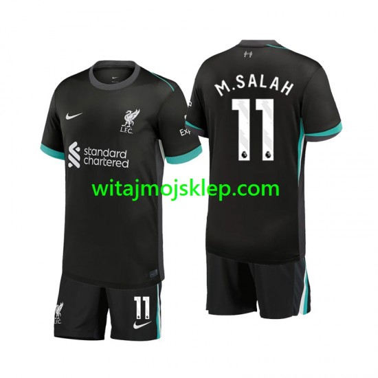 Koszulka Liverpool M.Salah 11 Dziecięca Stroje Wyjazdowe 2024-2025 Krótkie Rękawy