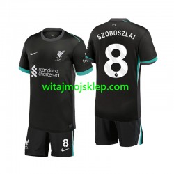 Koszulka Liverpool Szoboszlai 8 Dziecięca Stroje Wyjazdowe 2024-2025 Krótkie Rękawy